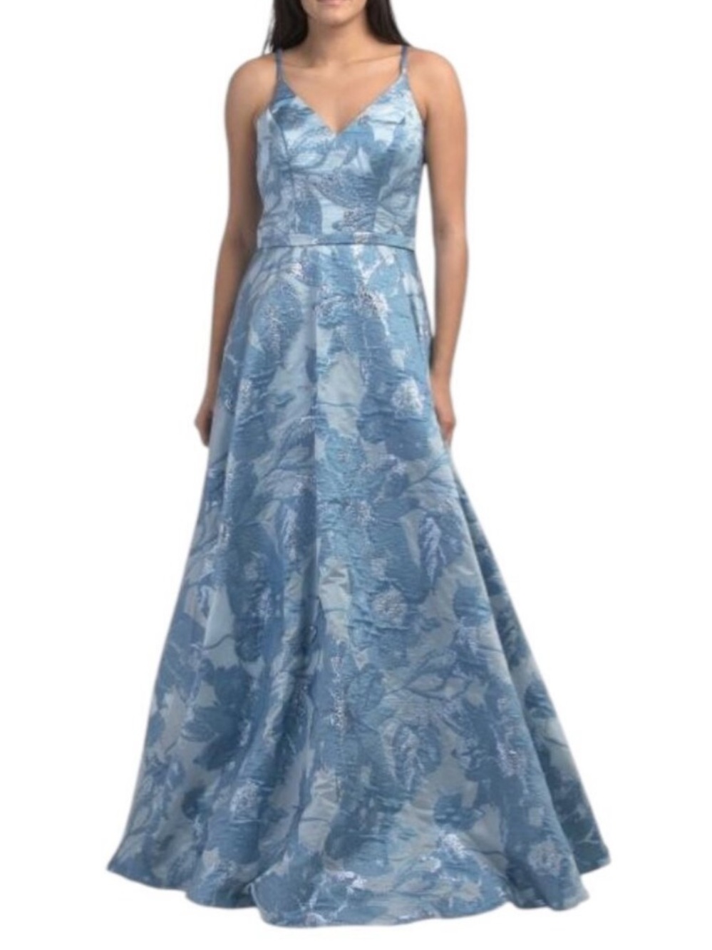 RENE BY RENE RUIZ Sleeveless Fil Coupe Gown